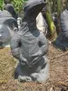 Product image 1 of the product “Standing water monitor lizard as a water feature, 60 cm high | Cast stone, handcrafted & coloured ”